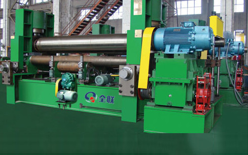 上輥(gun)萬能式三(sān)輥卷闆機(ji)